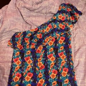 Floral off the shoulder shirt